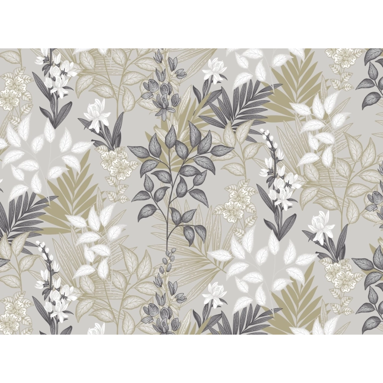 Toile cirée 160 PALOMA beige - Nappe végétale beige