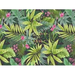 Toile cirée TIBARAMA Vert - largeur 140 cm