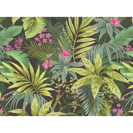 Toile cirée TIBARAMA Vert - largeur 140 cm