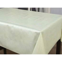 Protège table SELMA vert - Toile cirée épaisse largeur 140 cm