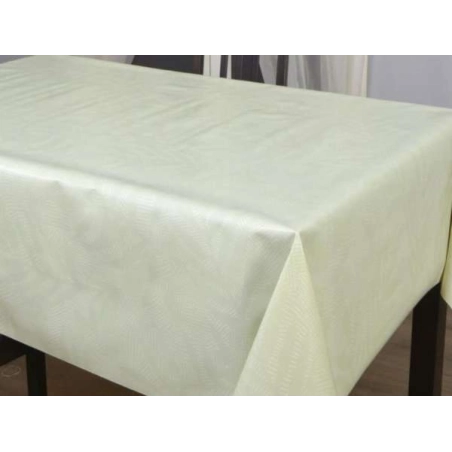 Protège table SELMA vert - Toile cirée épaisse largeur 140 cm