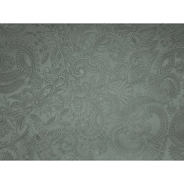 Toile cirée métallisée - CACHEMIRE vert grisé