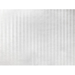 Toile cirée métallisée - CHEVRONS blanc nacré